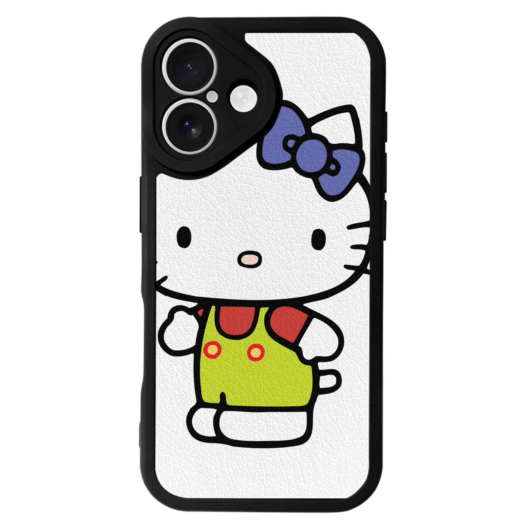 （画像用） Hello Kitty ハローキティ 【iPhone 16シリーズ対応】シリコンスマホケース（レザー調） 材質：シリコン